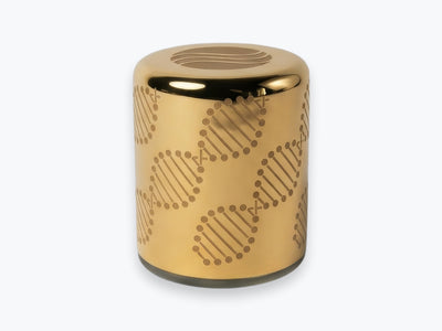 Somavedic Elaura color oro su sfondo bianco.